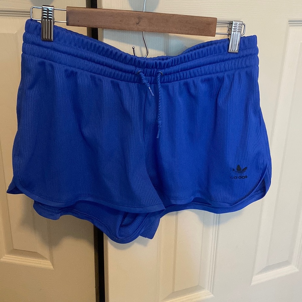 Blue adidas shorts size medium